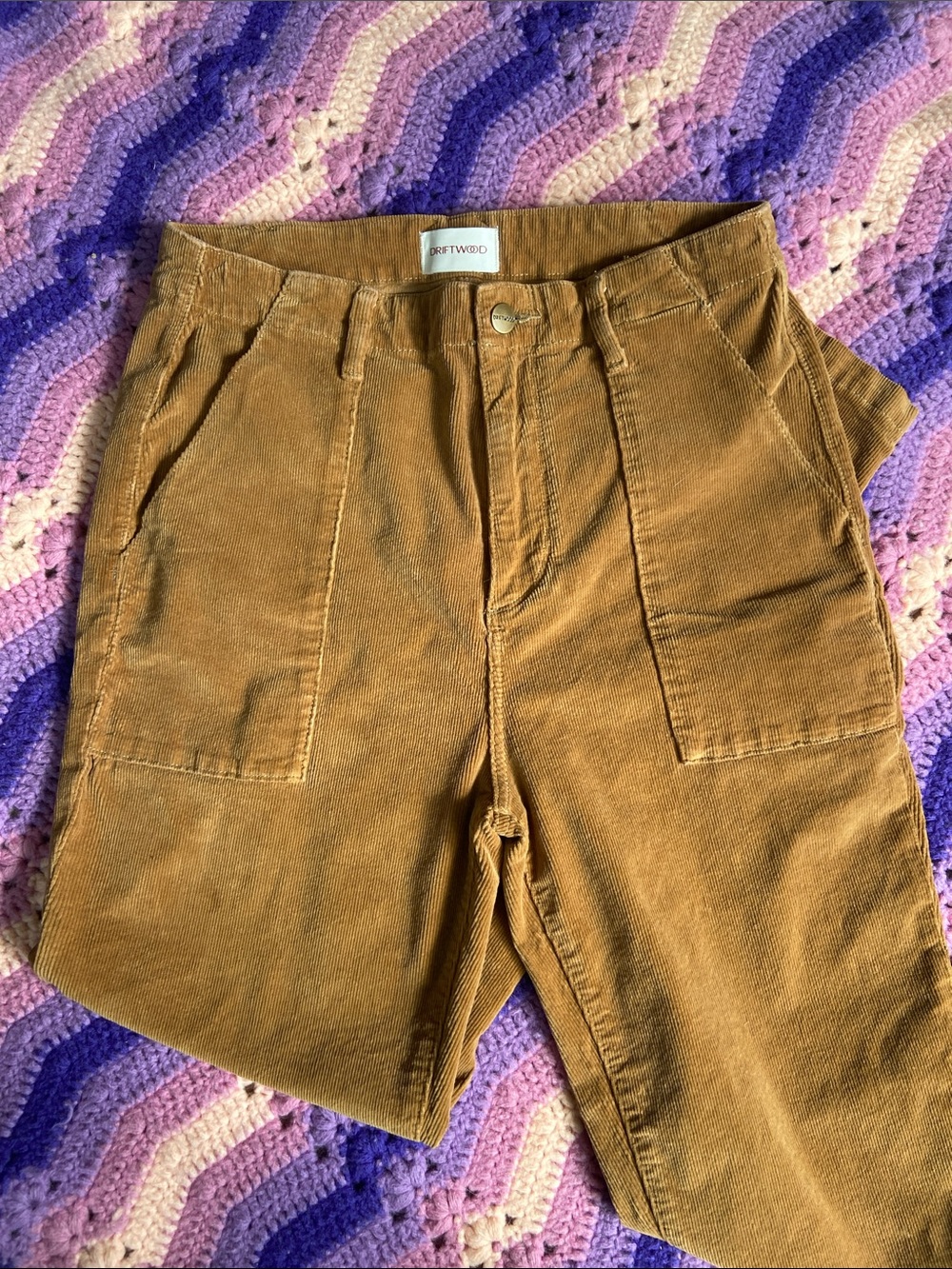 DRIFTWOOD Straight-Leg Corduroy Pants in Camel